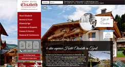 Desktop Screenshot of hotel-elisabeth-tirol.com